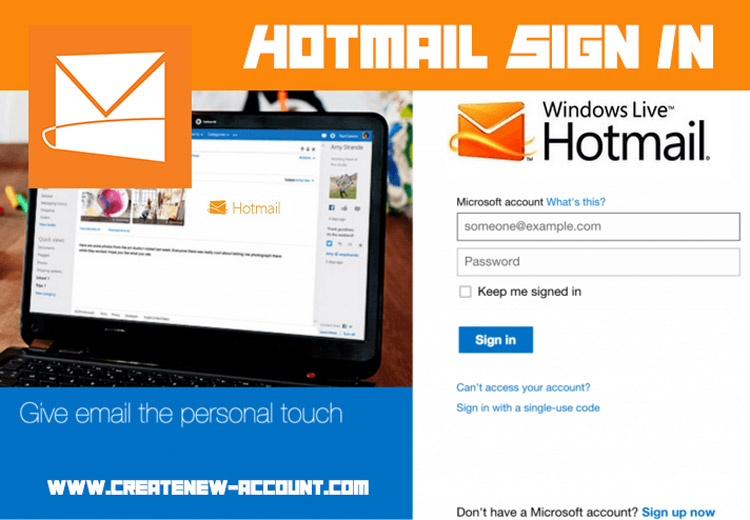Hotmail sign in page email